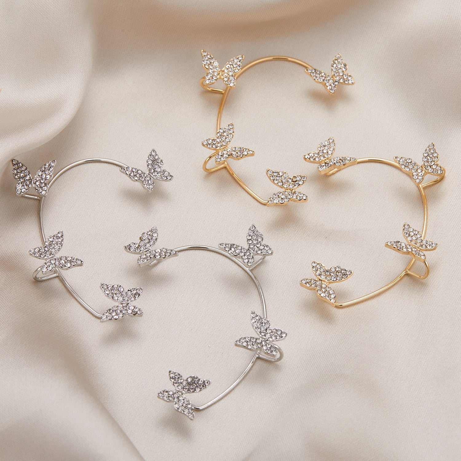 Butterfly Tassel Style Zircon Earrings