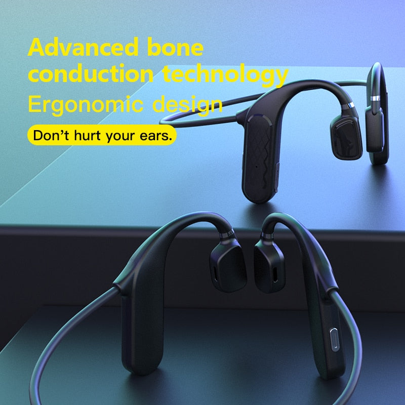 Bone Conduction Headphones - Bluetooth Wireless Headset