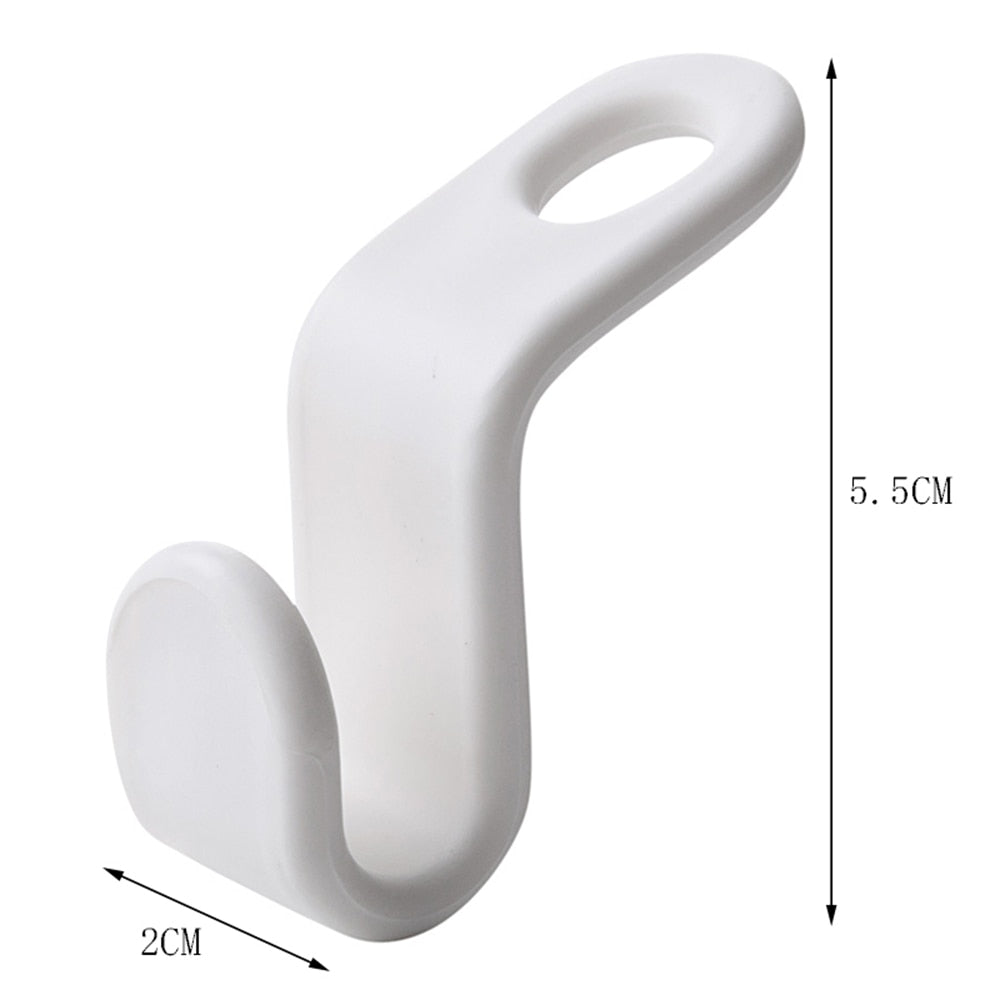 Space-Saving Clothes Hanger Connector Hooks