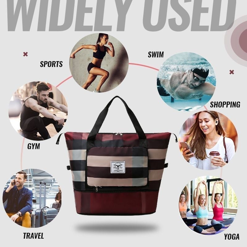 Foldable Dry/Wet Separation Travel Bag
