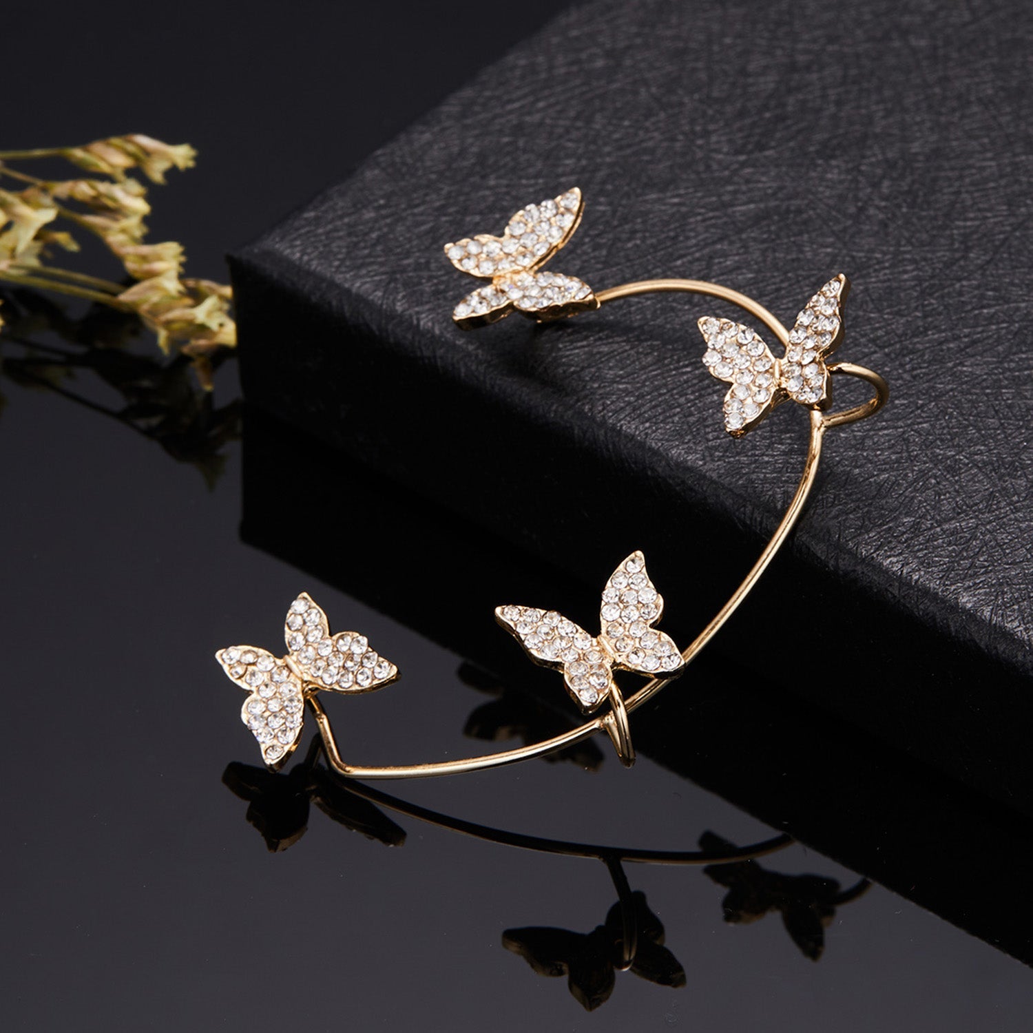 Butterfly Tassel Style Zircon Earrings