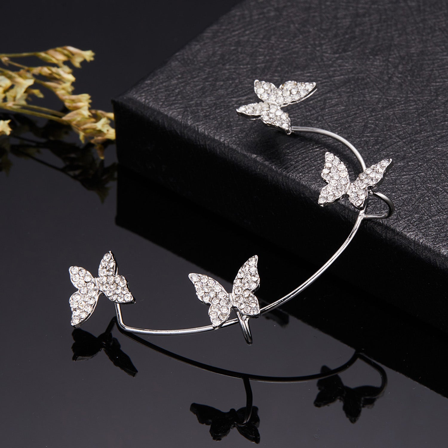 Butterfly Tassel Style Zircon Earrings