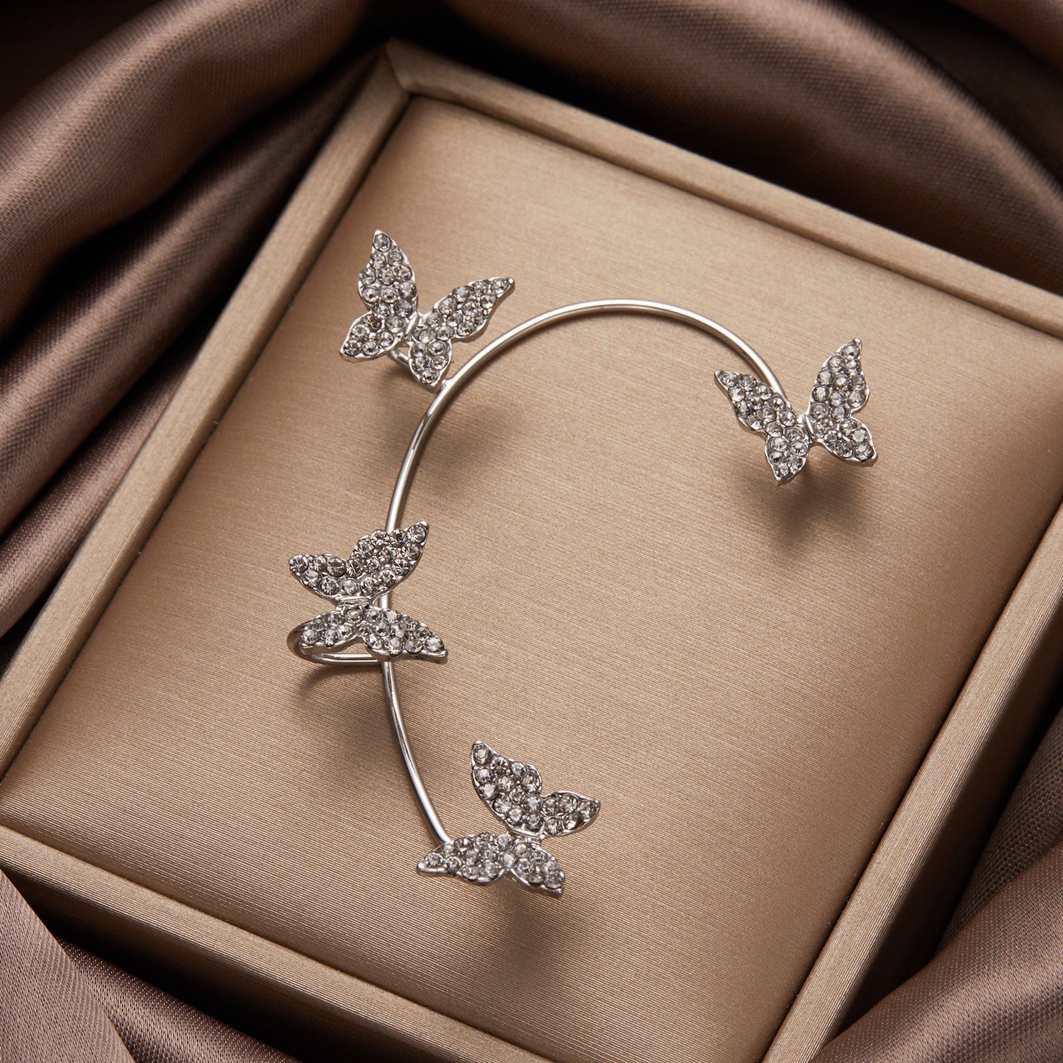 Butterfly Tassel Style Zircon Earrings