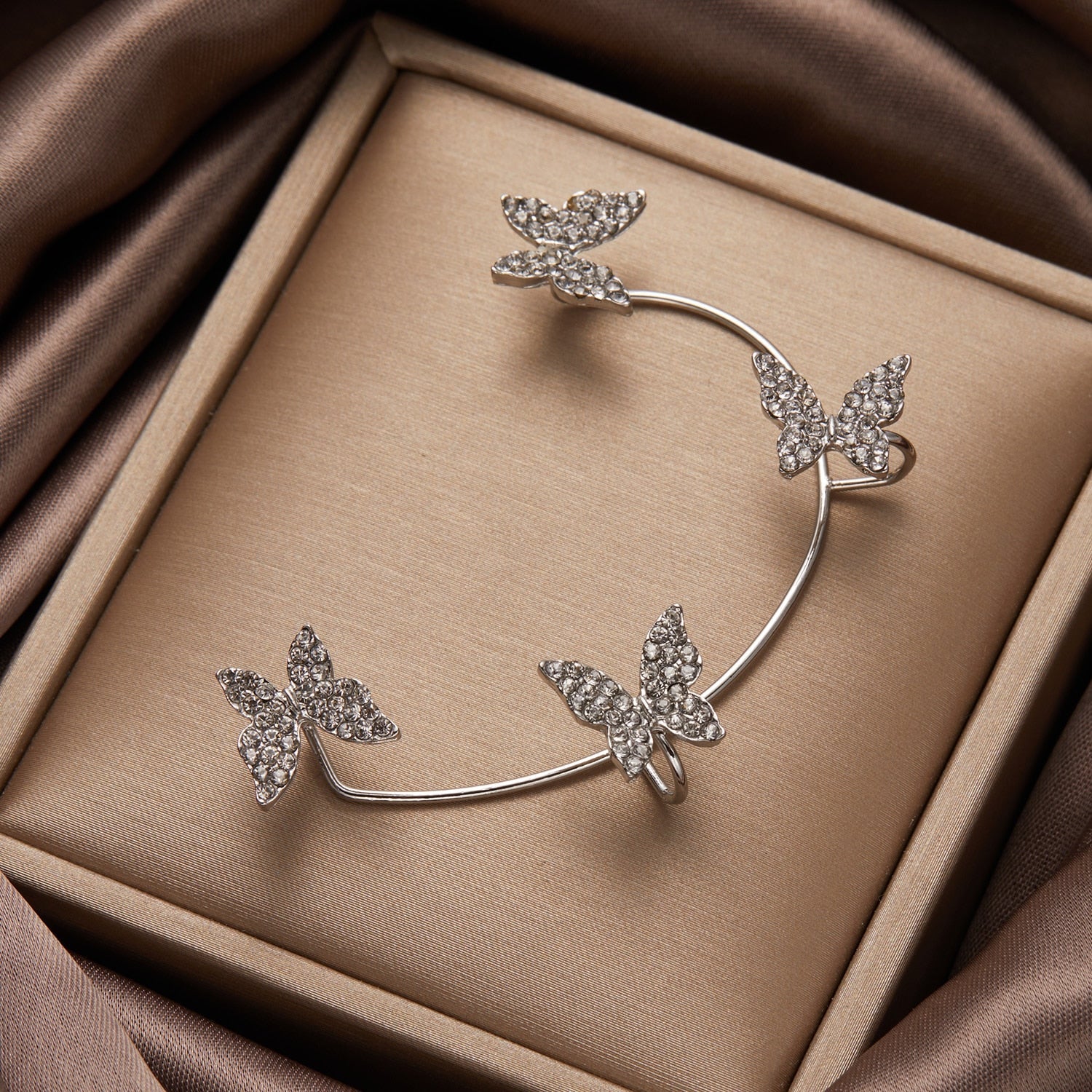 Butterfly Tassel Style Zircon Earrings