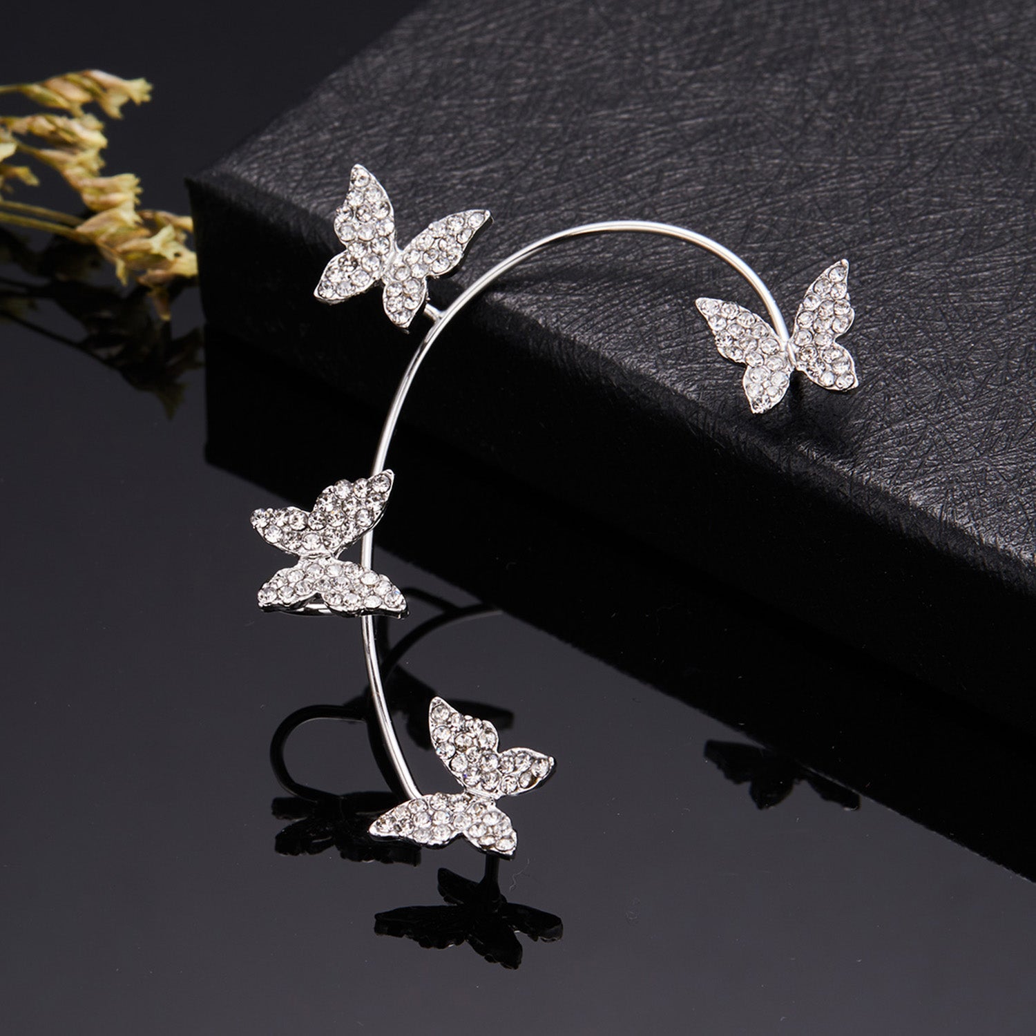 Butterfly Tassel Style Zircon Earrings