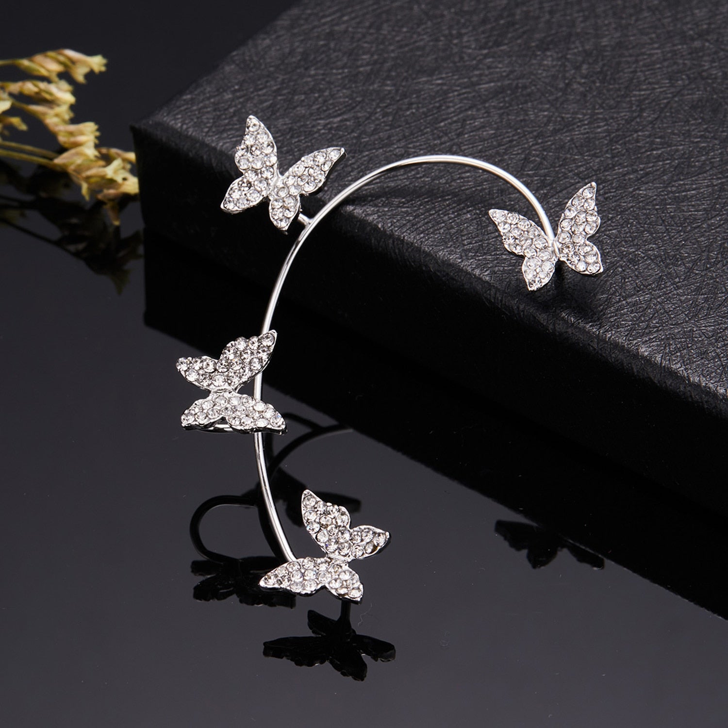 Butterfly Tassel Style Zircon Earrings