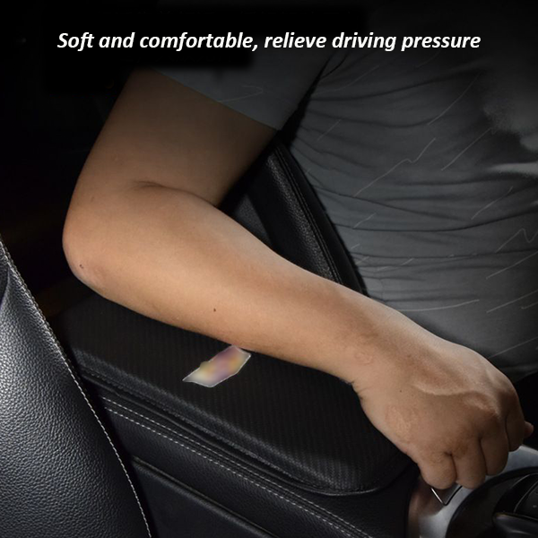 Car Carbon Fiber Armrest Box Protective Cover
