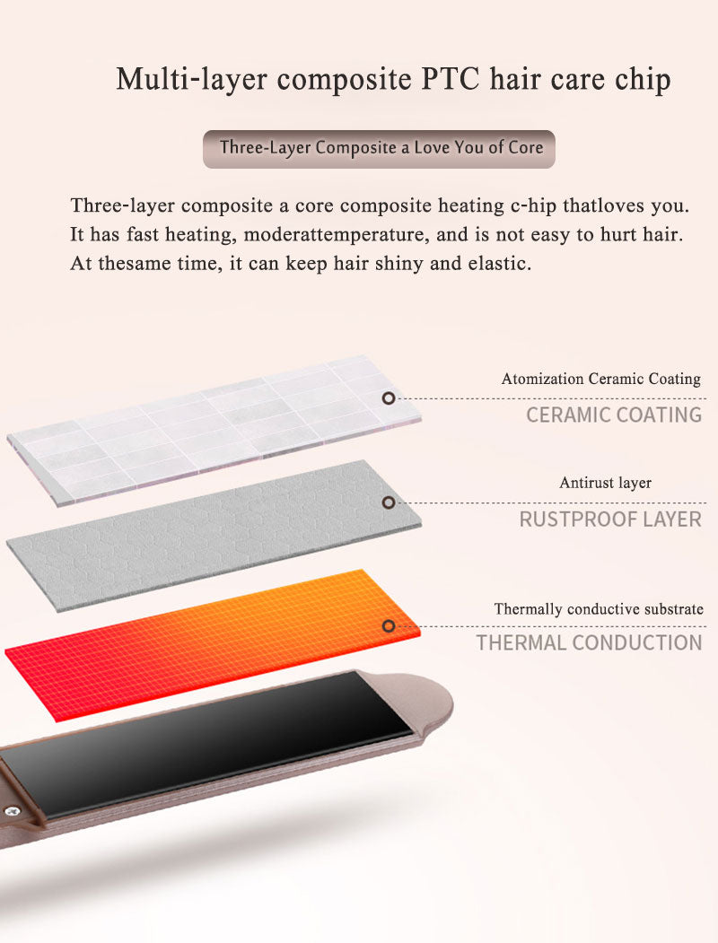Professional Ceramic Tourmaline Ionic Flat Iron Hair Straightener