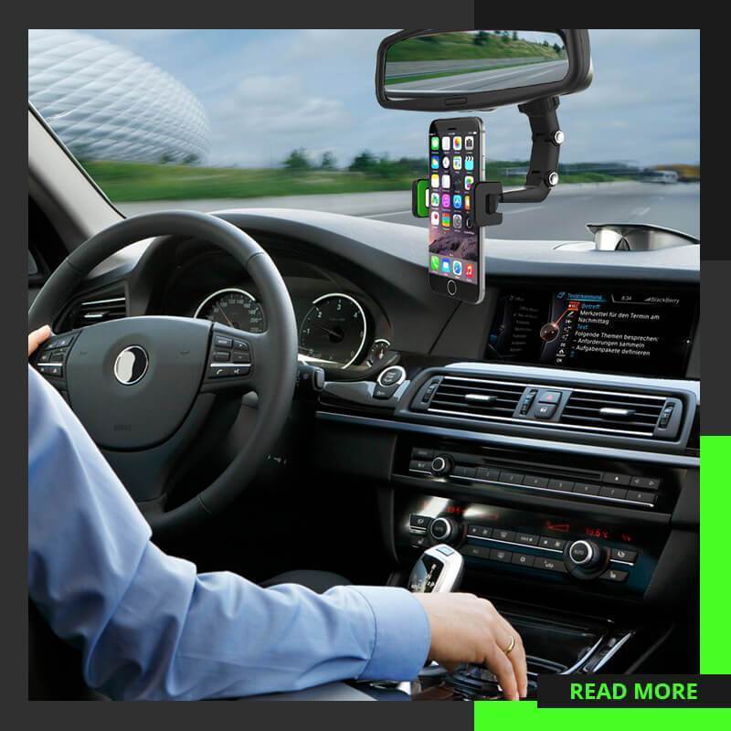 Rearview Mirror Car Phone Holder